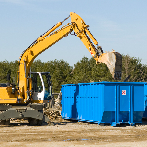 what size residential dumpster rentals are available in Butler